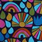 Preview: Baumwolljersey abstrakte Regenbogen bunt - Karina+Kind